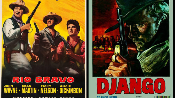 Rio Bravo & Django movie posters