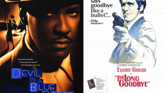 Devil in a Blue Dress & The Long Goodbye movie posters