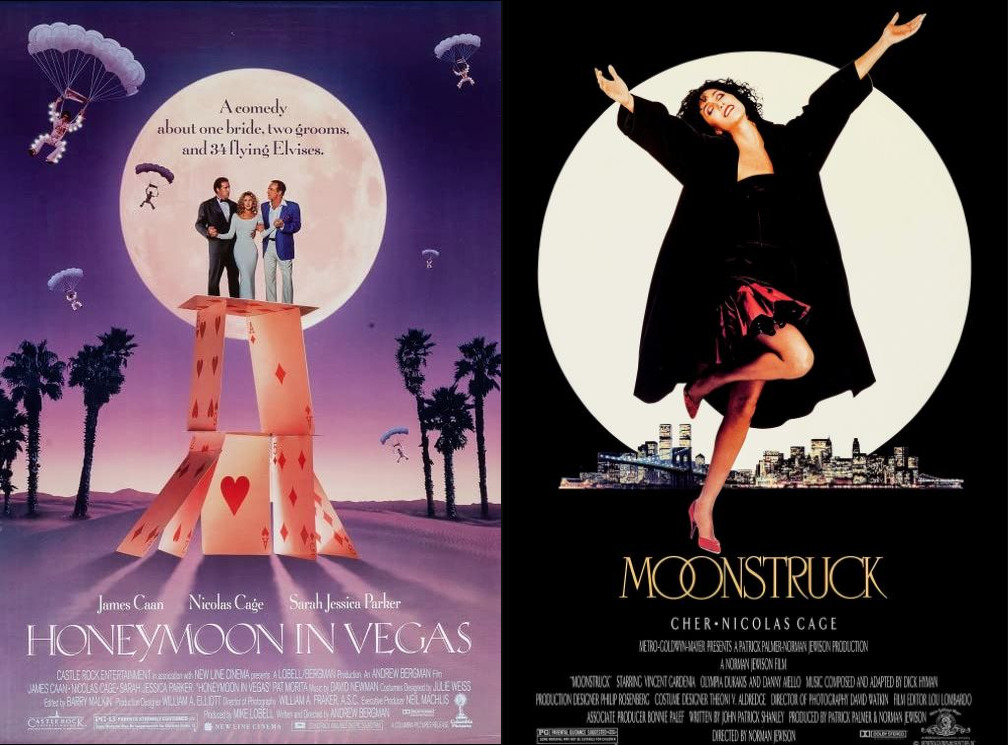 Nicolas Cage Romantic Comedies (HONEYMOON IN VEGAS & MOONSTRUCK)